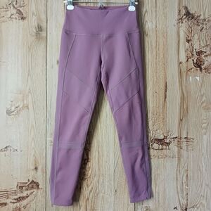Zella Mauve Moto Style Leggings Size Small
